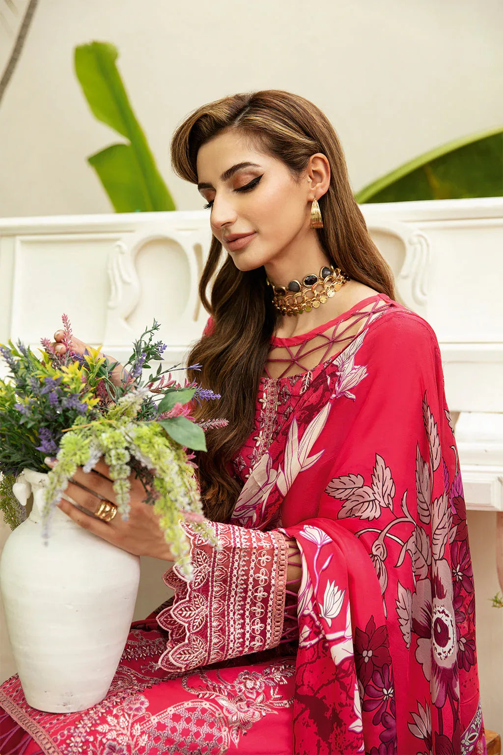 Ramsha | Luxury Lawn 24 | Y-810 - Aqsa Fabrics