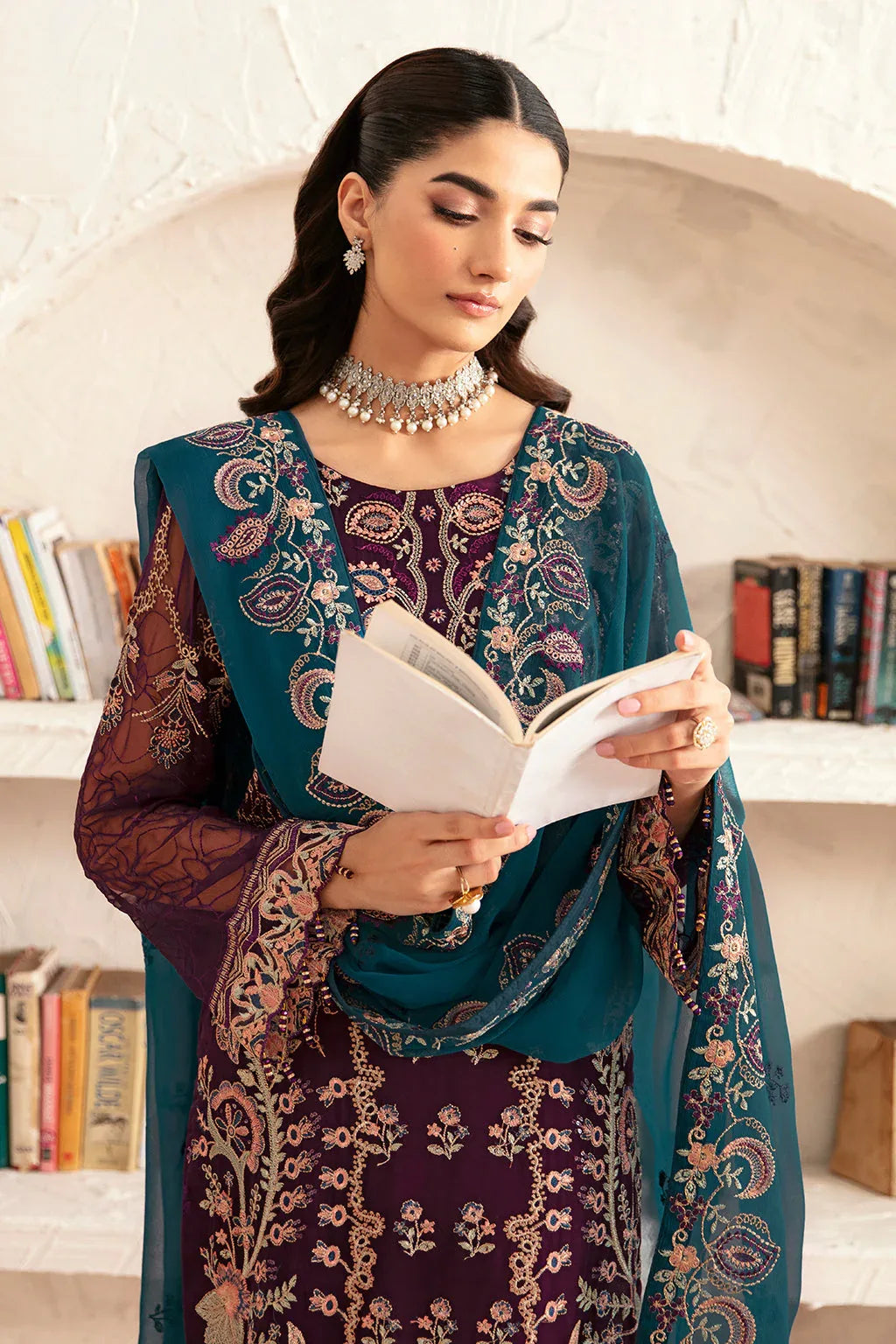 Ramsha | Rangoon Chiffon Collection 24 | D-1211 - Aqsa Fabrics