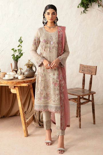 Ramsha | Rangoon Chiffon Collection 24 | D-1212 - Aqsa Fabrics