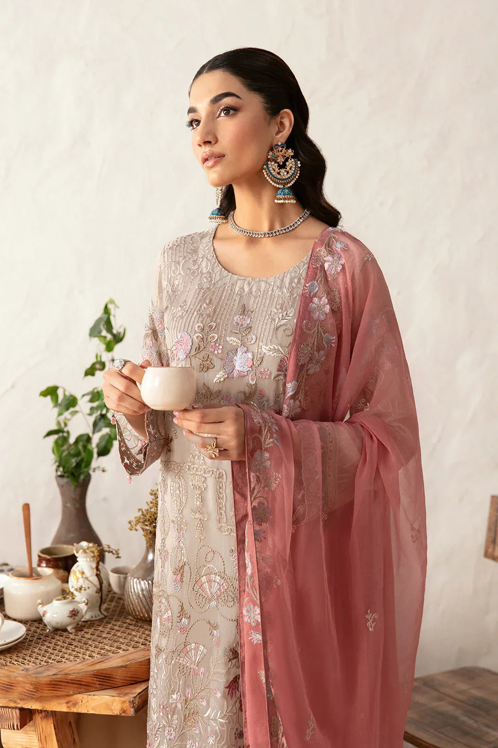 Ramsha | Rangoon Chiffon Collection 24 | D-1212 - Aqsa Fabrics