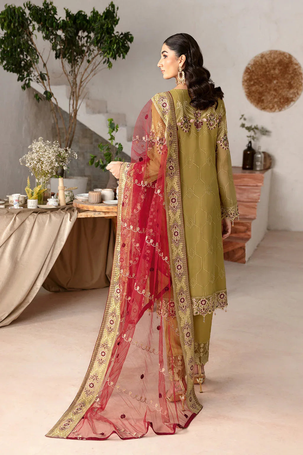 Ramsha | Rangoon Chiffon Collection 24 | D-1203 - Aqsa Fabrics