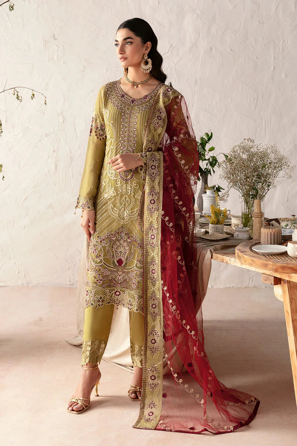 Ramsha | Rangoon Chiffon Collection 24 | D-1203 - Aqsa Fabrics