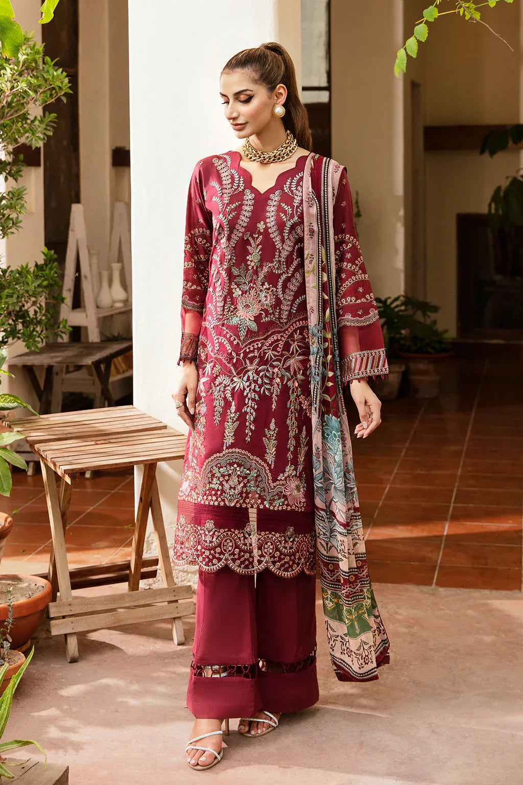 Ramsha | Luxury Lawn 24 | Y-801 - Aqsa Fabrics