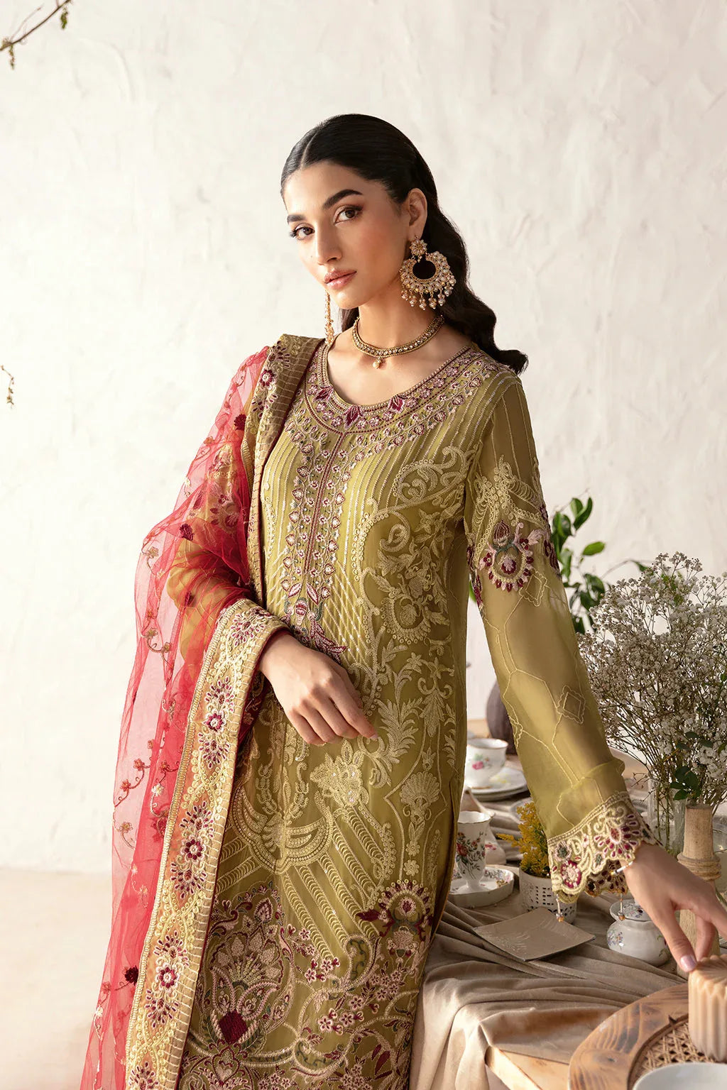 Ramsha | Rangoon Chiffon Collection 24 | D-1203 - Aqsa Fabrics