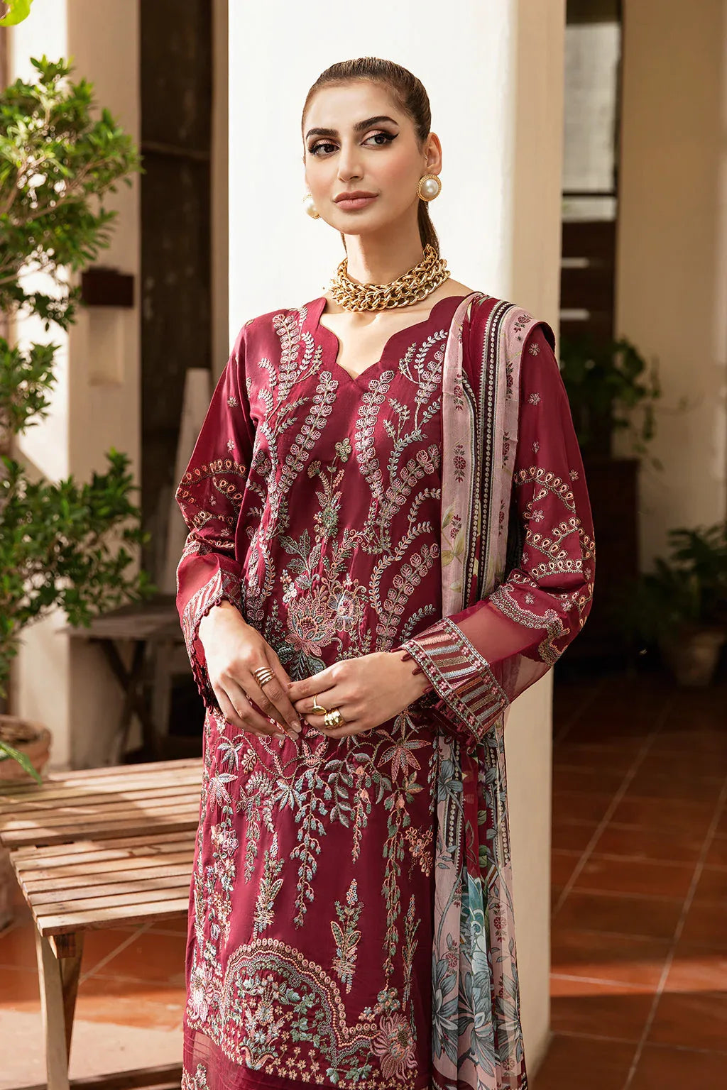 Ramsha | Riwayat Lawn Collection| Y-801 - Aqsa Fabrics
