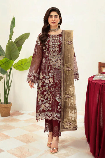 Ramsha | Minhal Organza Collection | M-1003 - Aqsa Fabrics