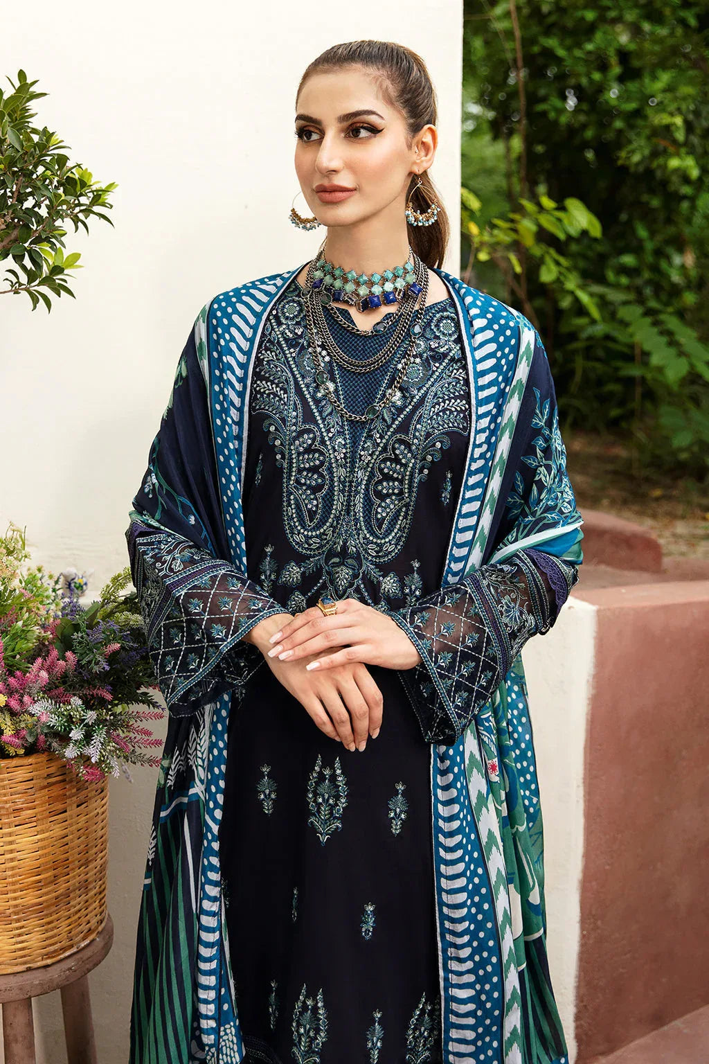 Ramsha | Riwayat Lawn Collection| Y-803 - Aqsa Fabrics