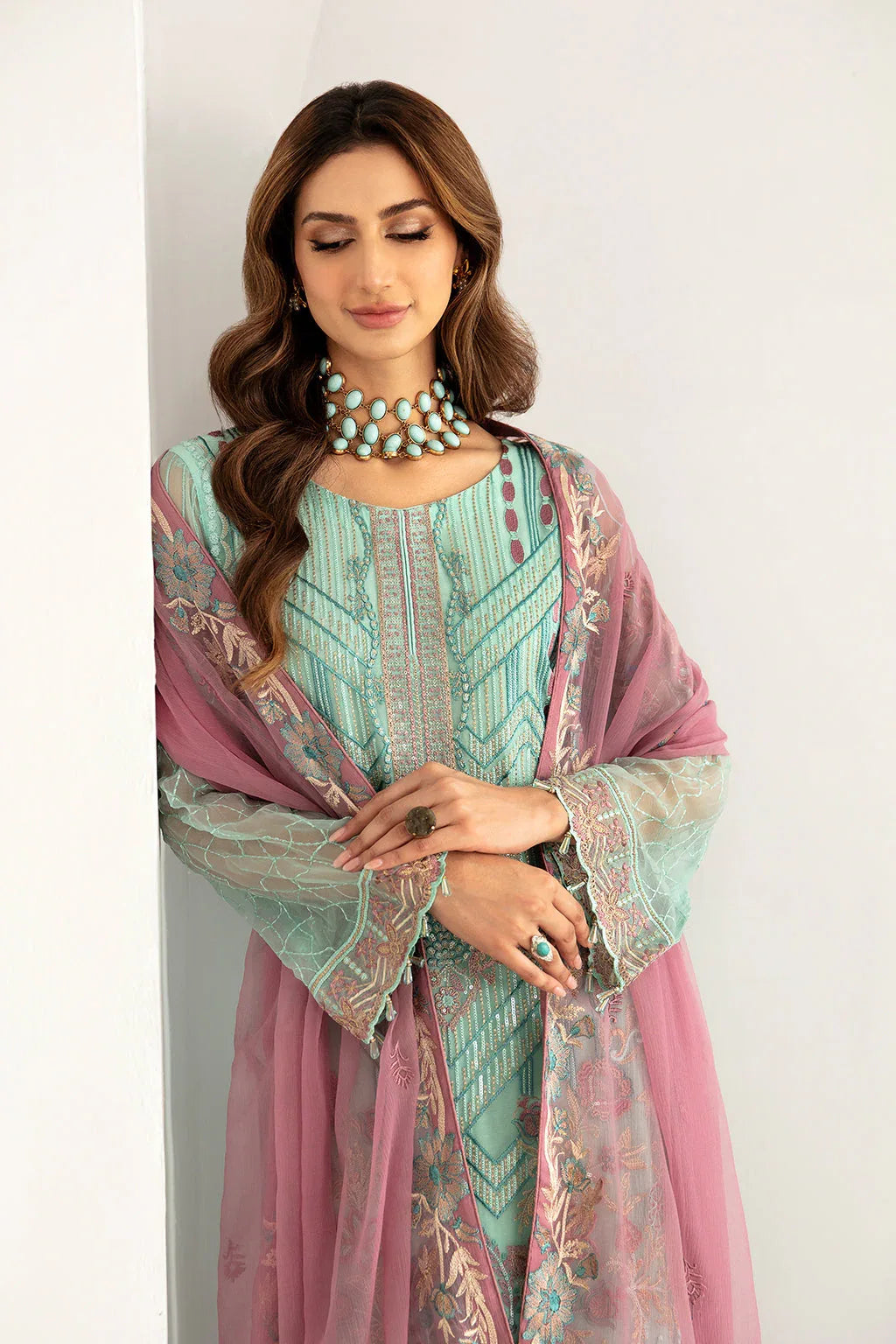 Ramsha | Rangoon Chiffon Collection 24 |D-1107 - Aqsa Fabrics