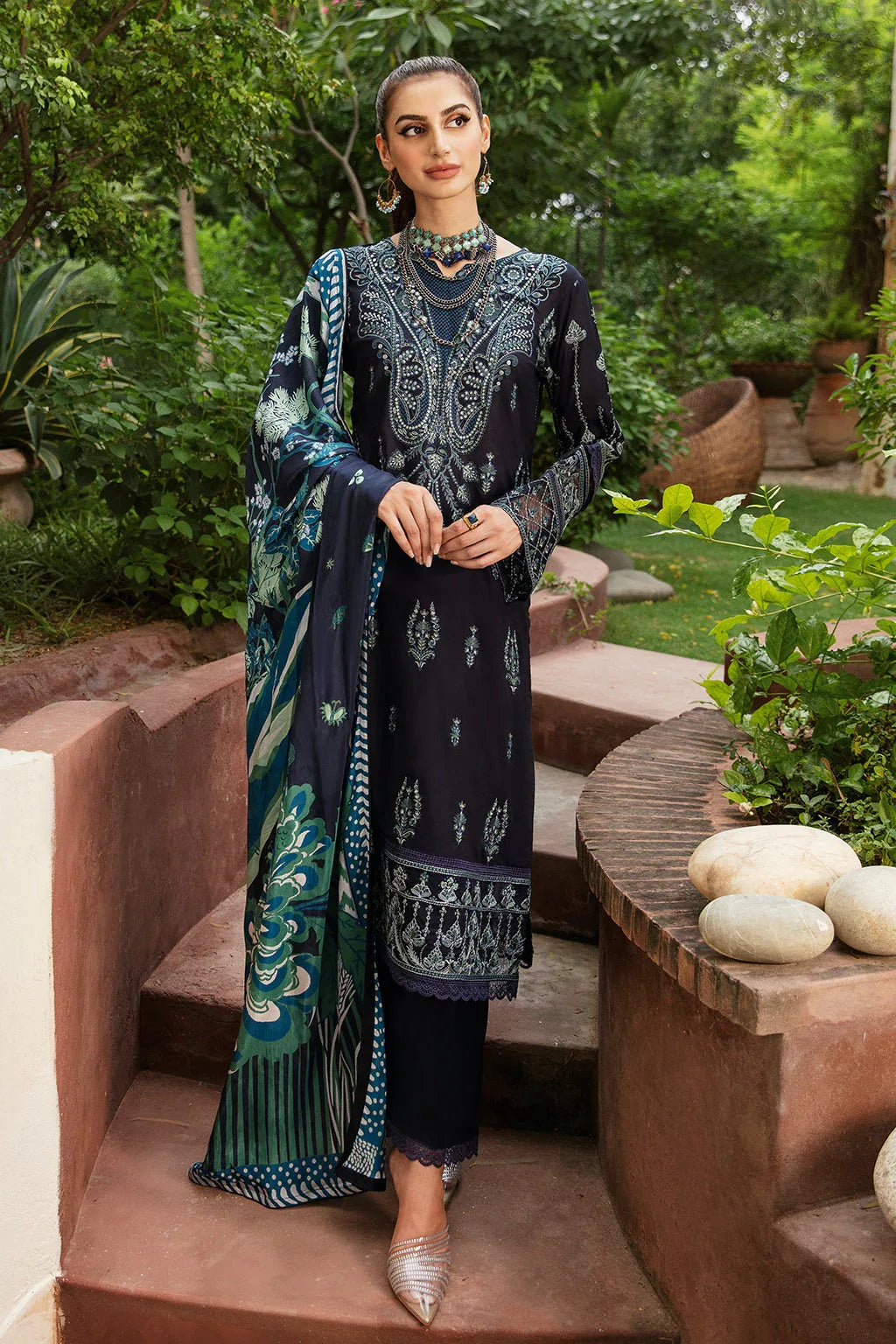 Ramsha | Luxury Lawn 24 | Y-803 - Aqsa Fabrics
