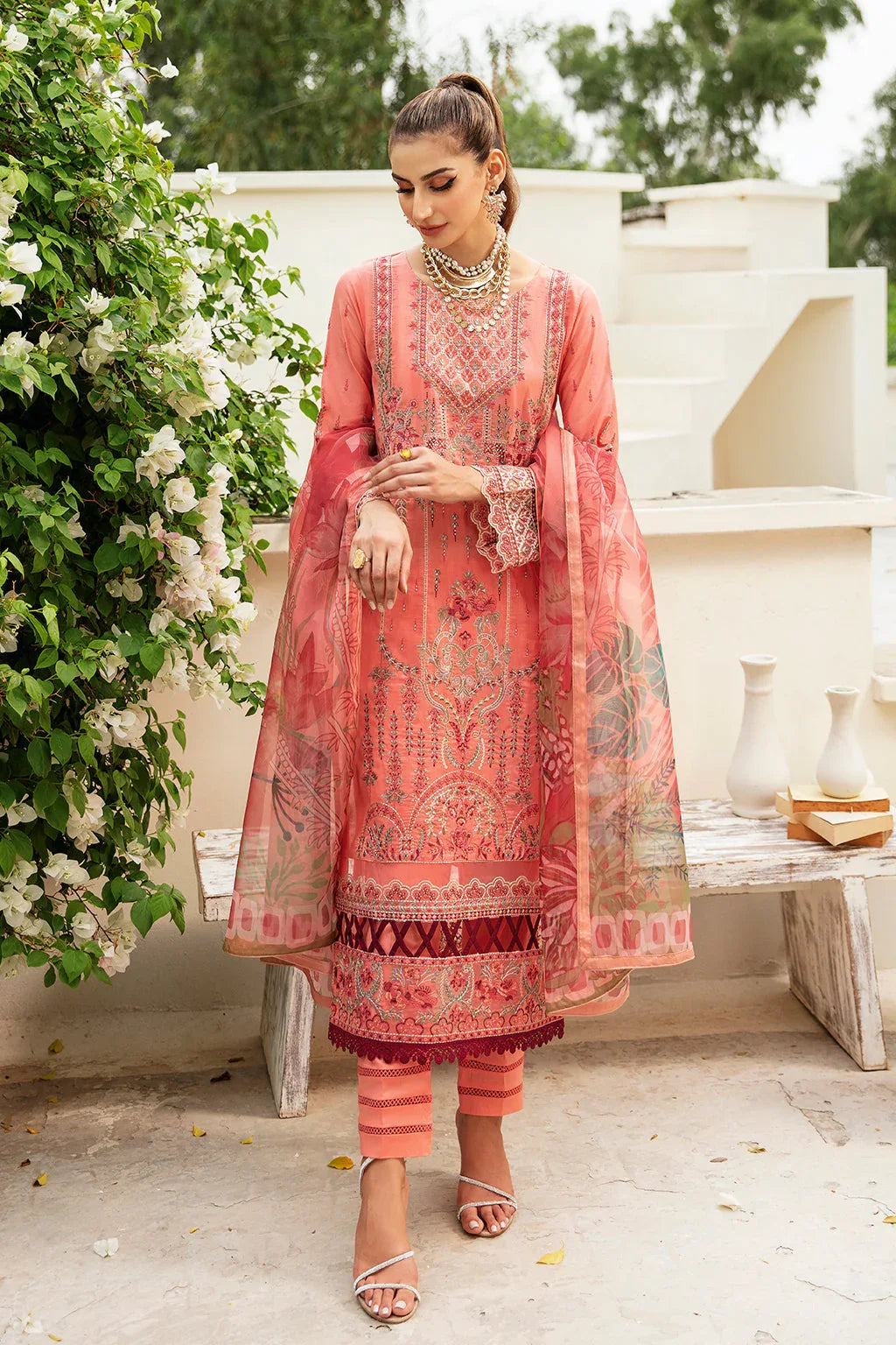 Ramsha | Luxury Lawn 24 | Y-807 - Aqsa Fabrics