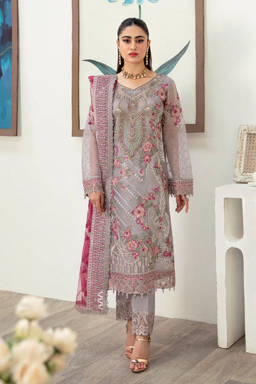 Ramsha | Minhal Organza Collection | M-1008 - Aqsa Fabrics