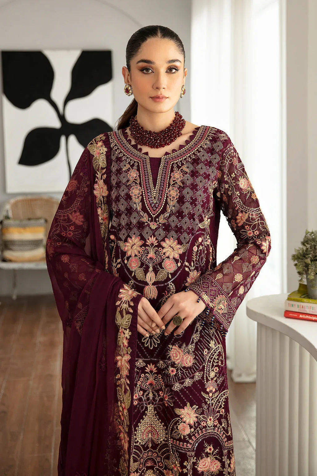 Ramsha | Rangoon Chiffon Collection 24 |D-1104 - Aqsa Fabrics