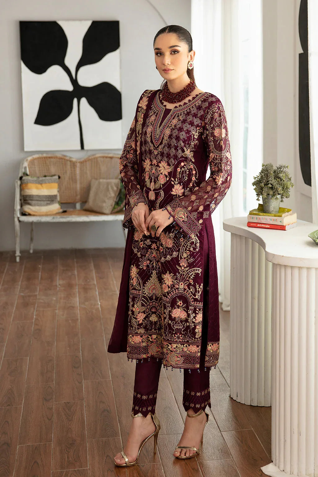 Ramsha | Rangoon Chiffon Collection 24 |D-1104 - Aqsa Fabrics