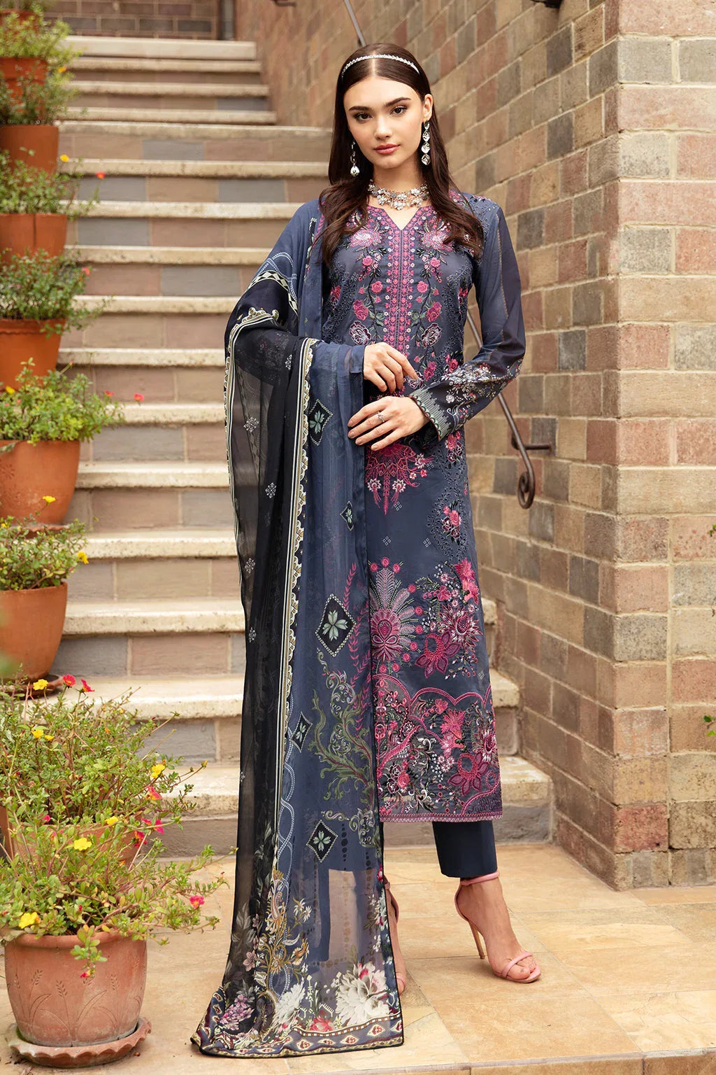 Ramsha | Riwayat Lawn Collection| Y-901 - Aqsa Fabrics
