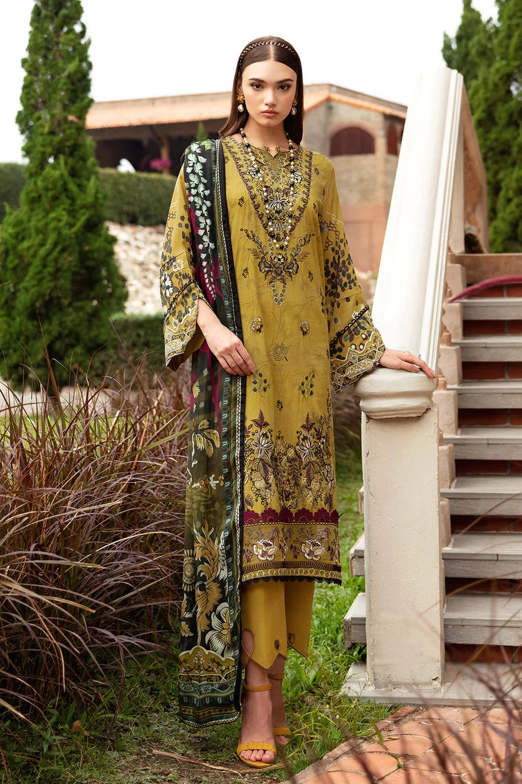 Ramsha | Riwayat Lawn Collection| Y-910 - Aqsa Fabrics