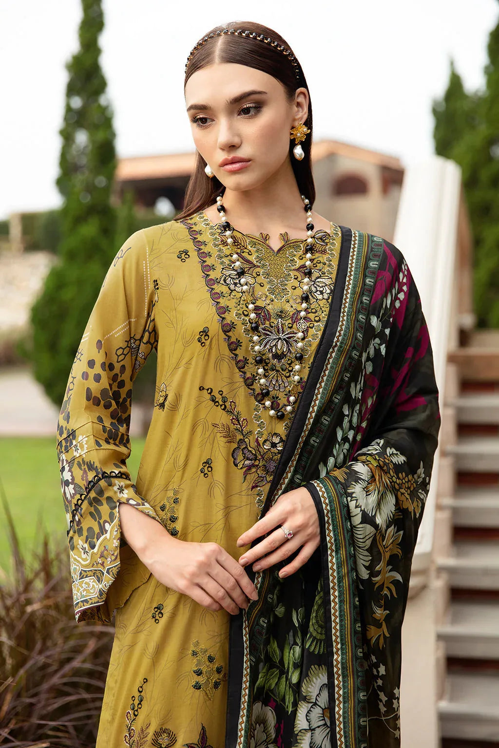 Ramsha | Riwayat Lawn Collection| Y-910 - Aqsa Fabrics