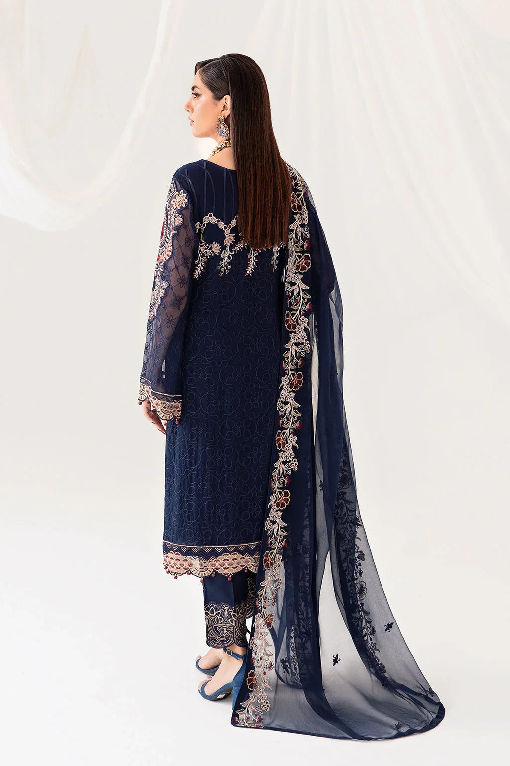 Ramsha | Rangoon Chiffon Collection 24 | D-1011 - Aqsa Fabrics