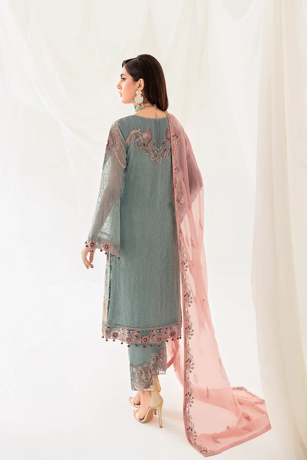Ramsha | Rangoon Chiffon Collection 24 | D-1010 - Aqsa Fabrics