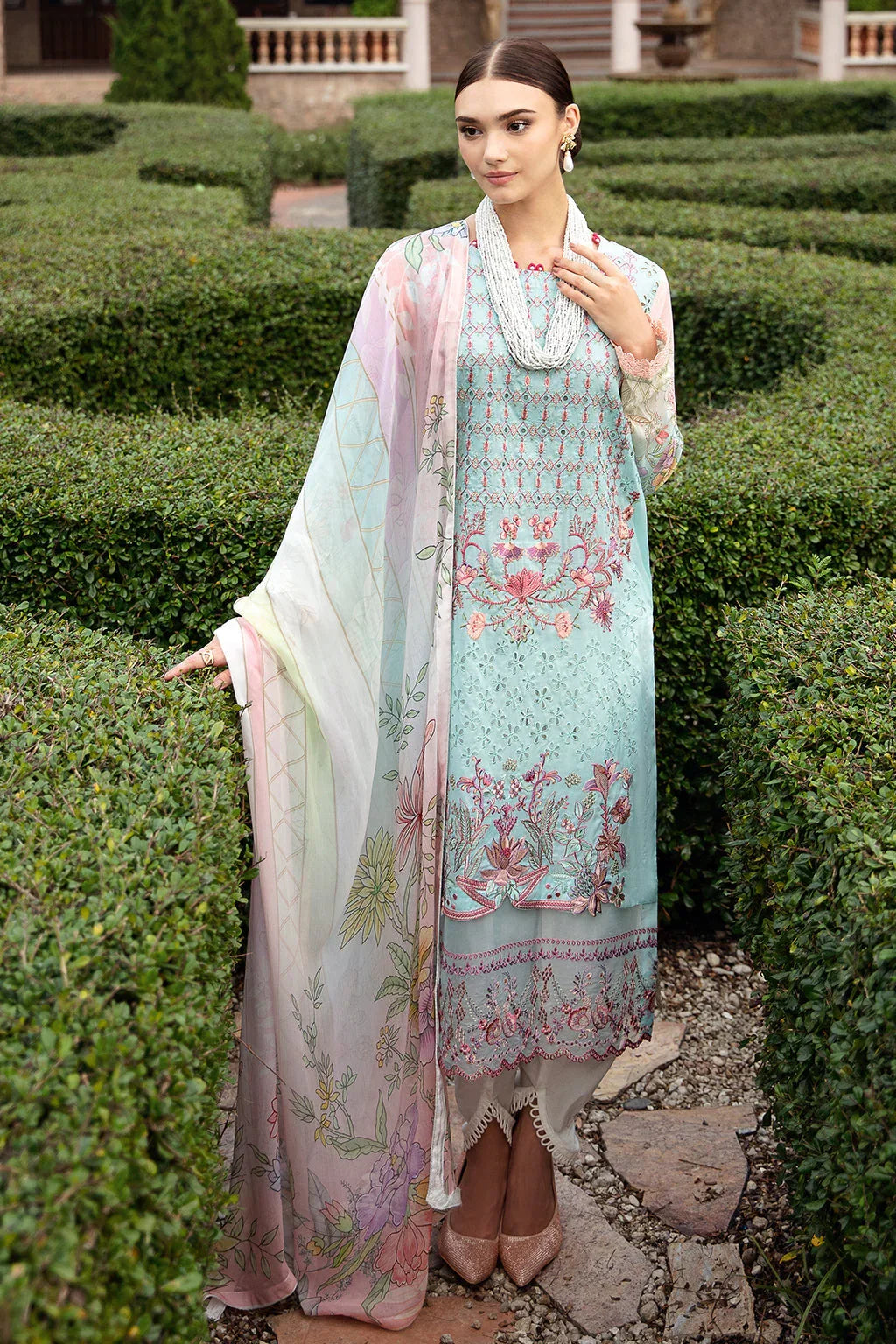 Ramsha | Riwayat Lawn Collection| Y-909 - Aqsa Fabrics