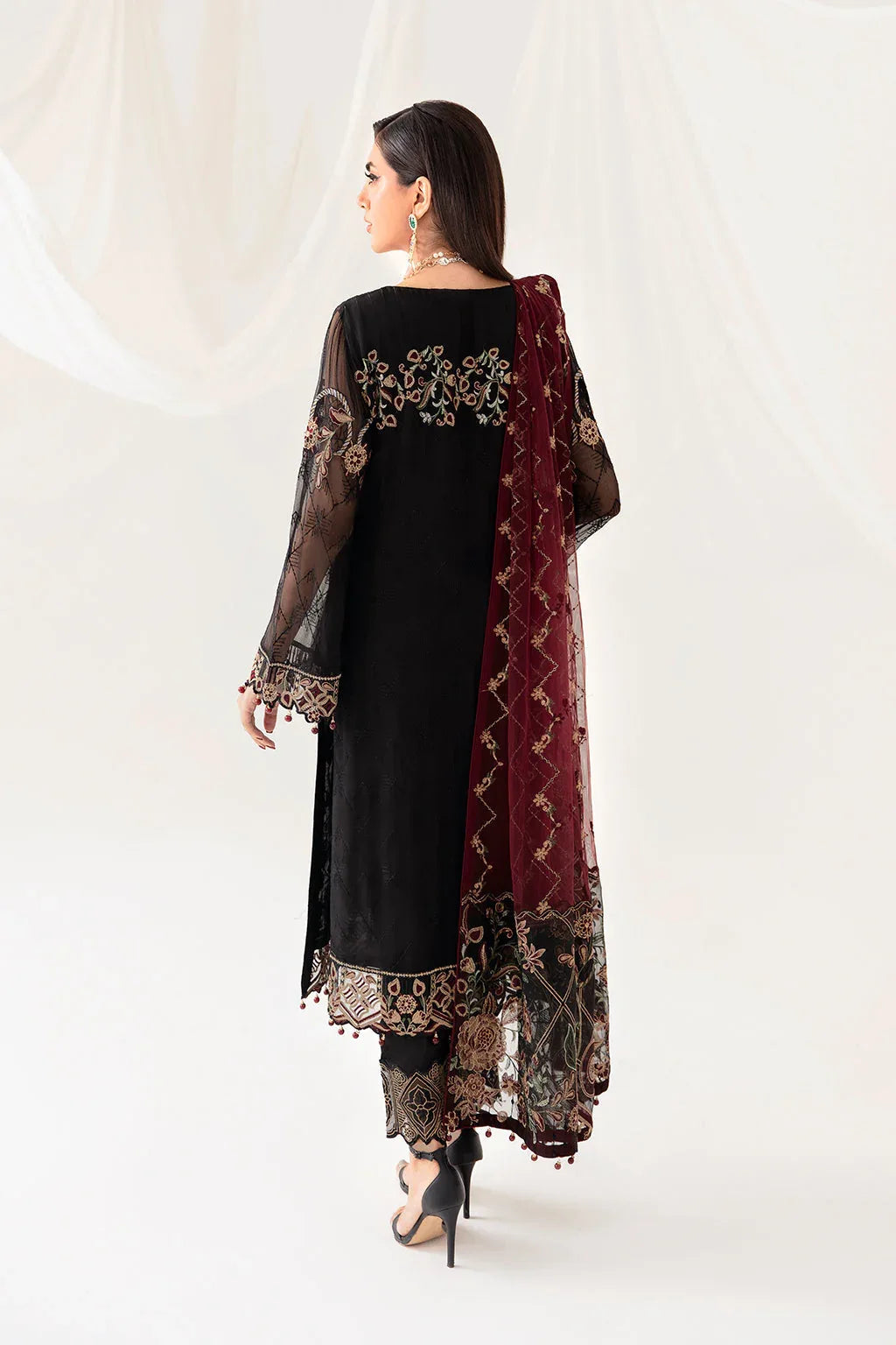 Ramsha | Rangoon Chiffon Collection 24 | D-1008 - Aqsa Fabrics