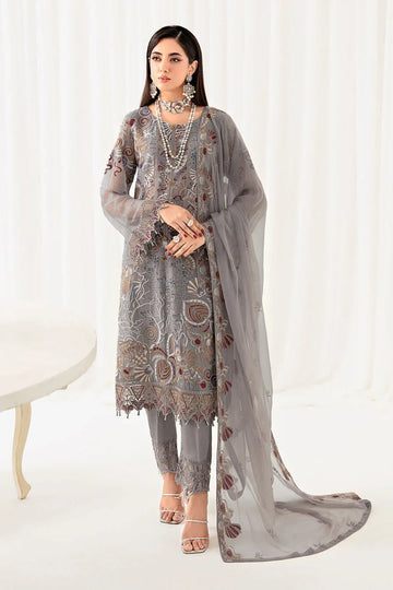 Ramsha | Rangoon Chiffon Collection 24 | D-1006 - Aqsa Fabrics