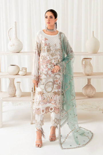 Ramsha | Rangoon Chiffon Collection 24 | D-1005 - Aqsa Fabrics