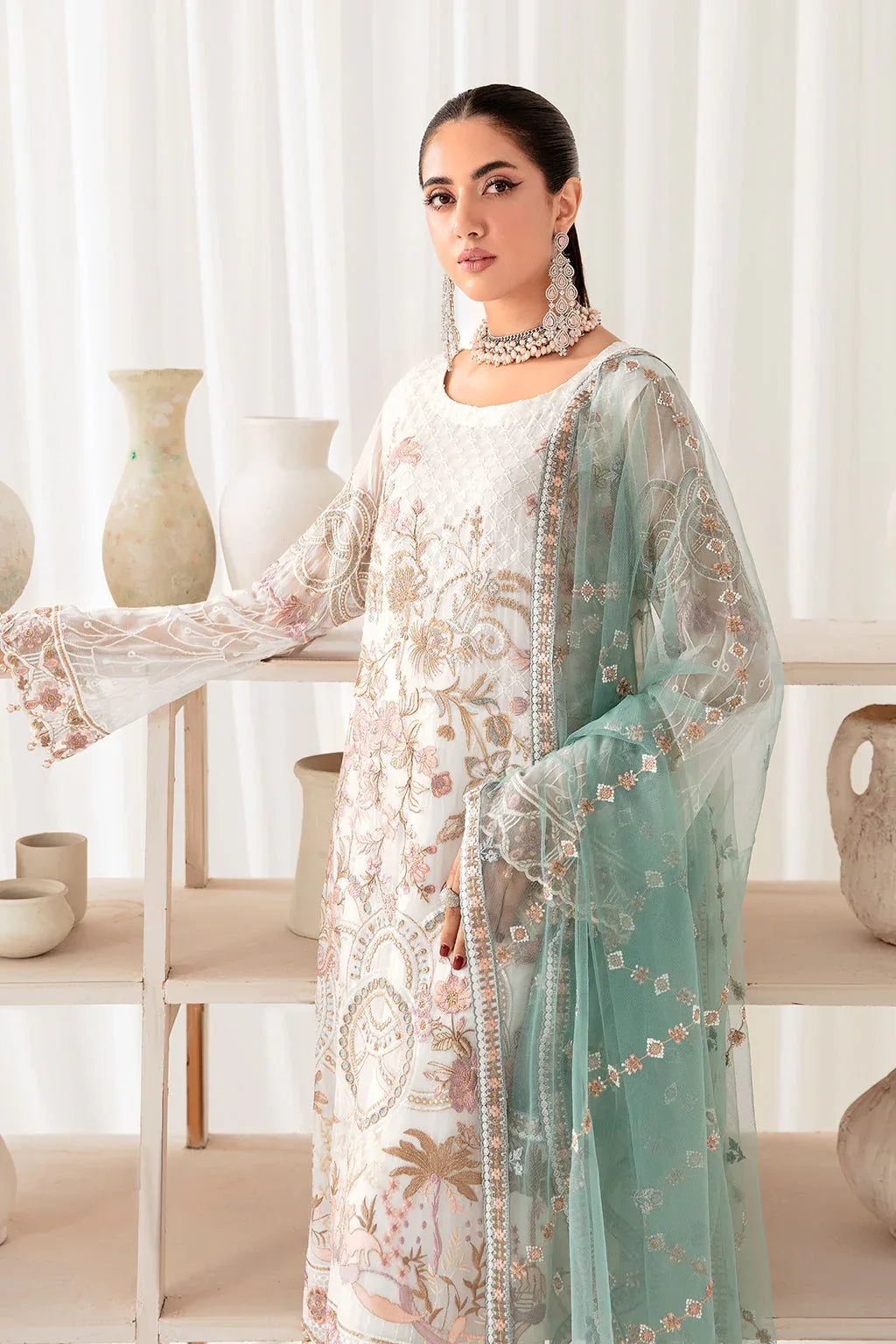 Ramsha | Rangoon Chiffon Collection 24 | D-1005 - Aqsa Fabrics