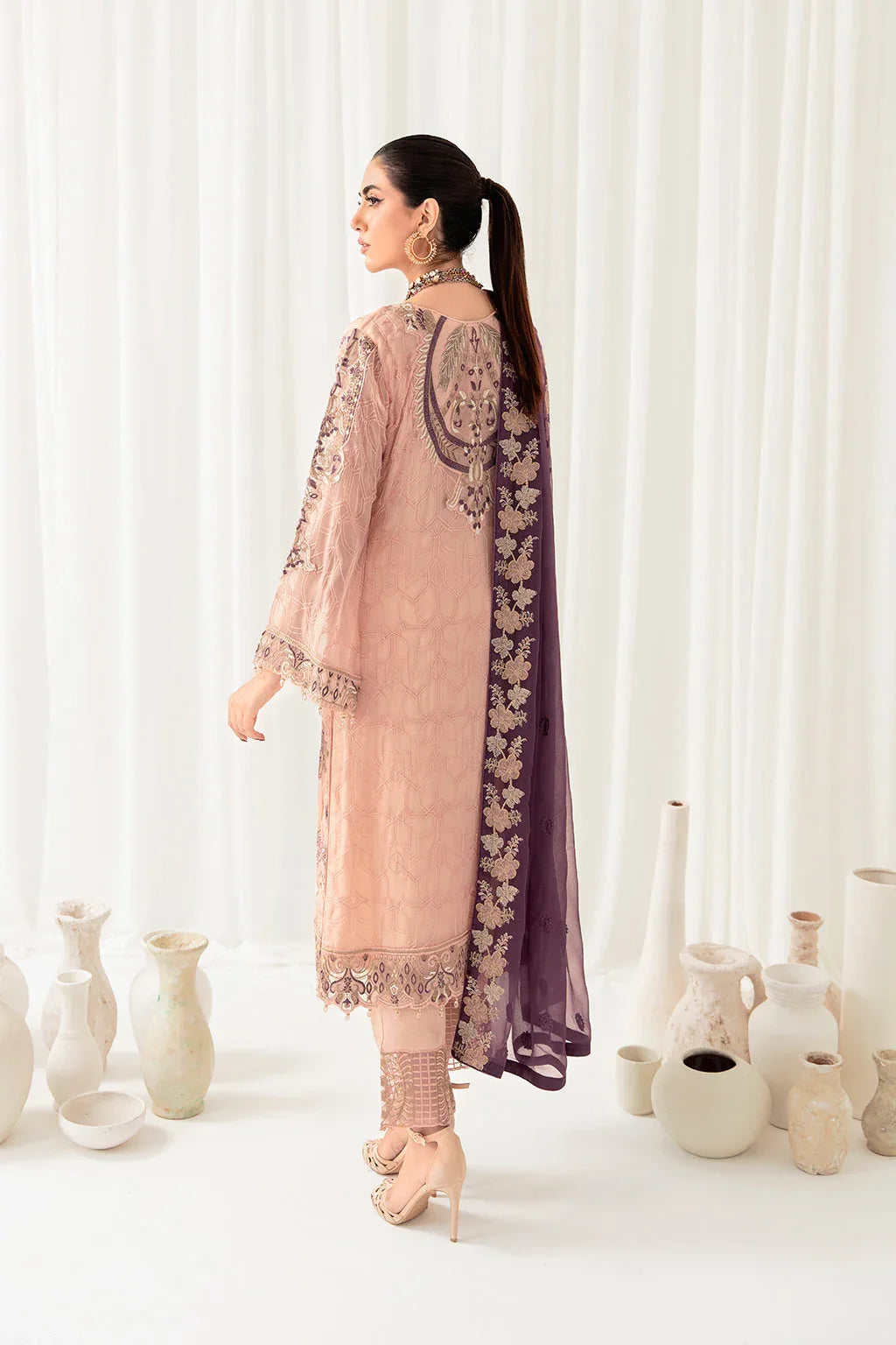 Ramsha | Rangoon Chiffon Collection 24 | D-1007 - Aqsa Fabrics