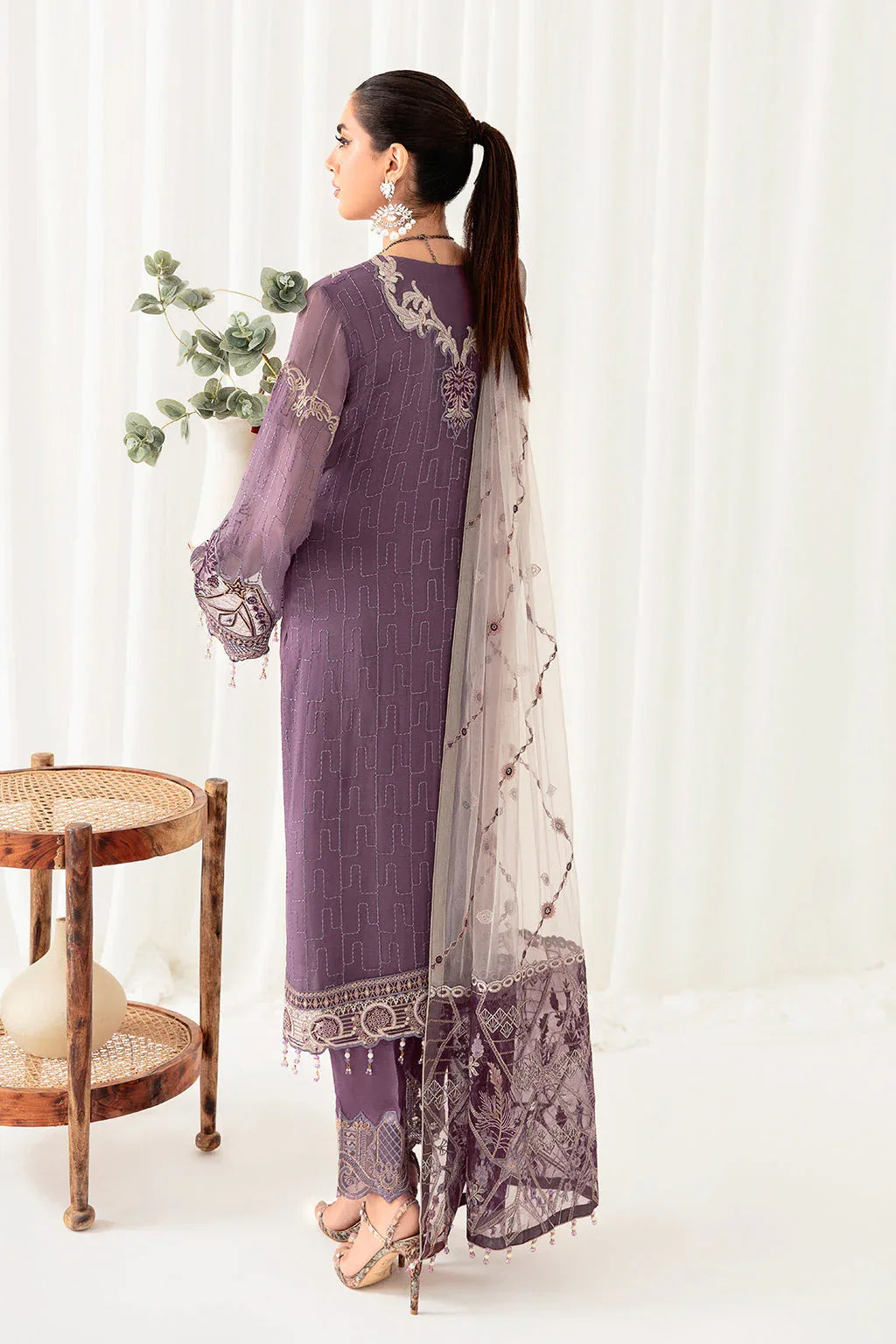 Ramsha | Rangoon Chiffon Collection 24 | D-1002 - Aqsa Fabrics