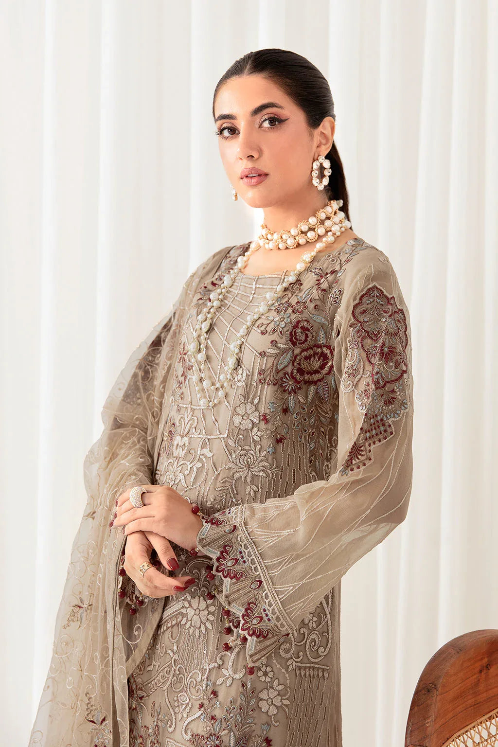 Ramsha | Rangoon Chiffon Collection 24 | D-1009 - Aqsa Fabrics