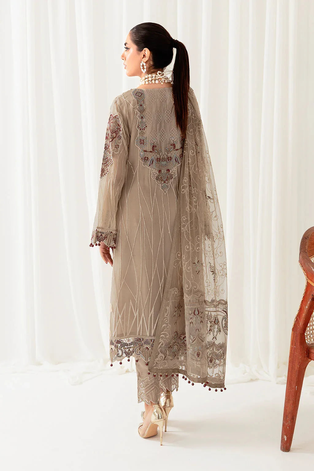 Ramsha | Rangoon Chiffon Collection 24 | D-1009 - Aqsa Fabrics