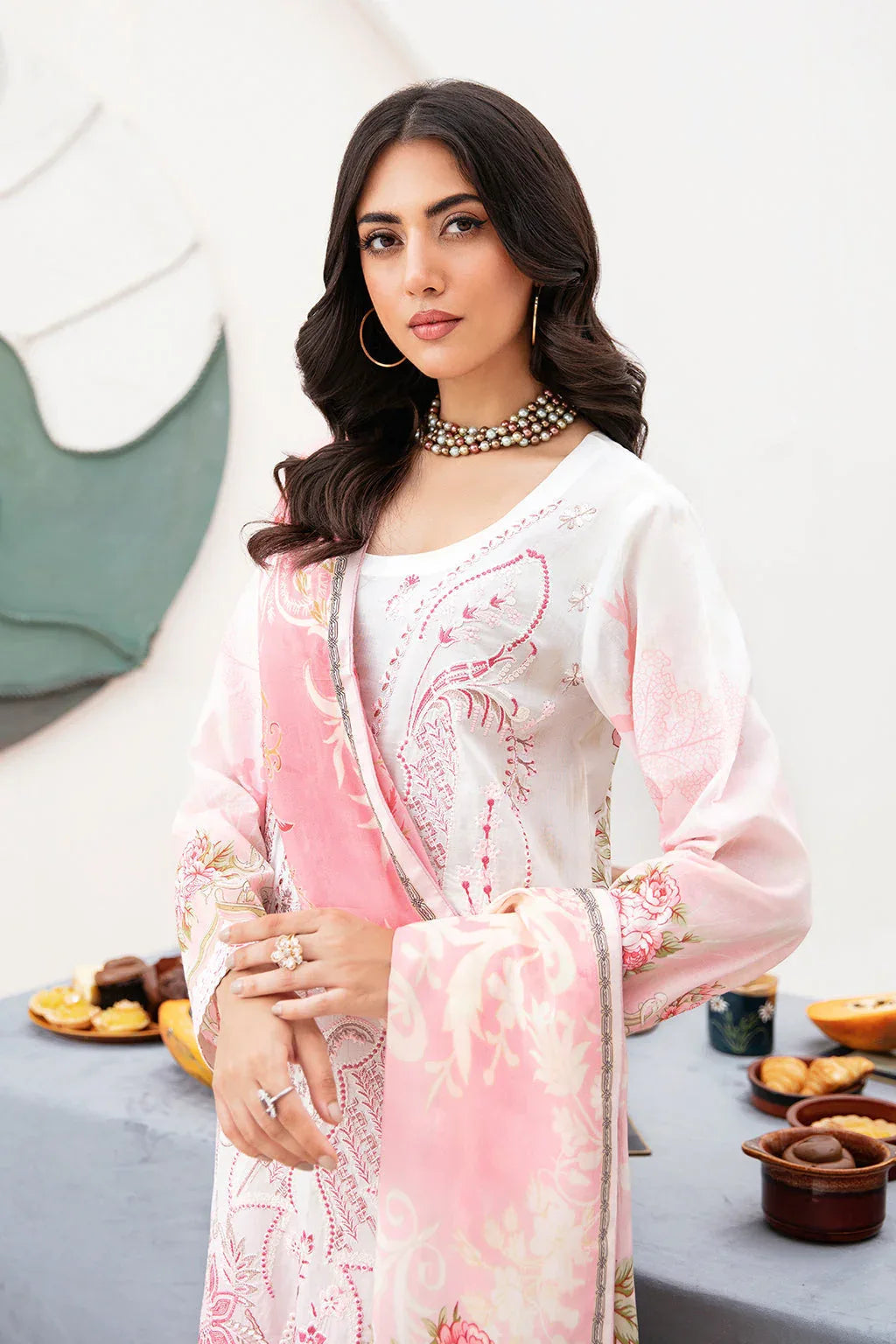 Ramsha | Mashaal Luxury Lawn | L-1104 - Aqsa Fabrics