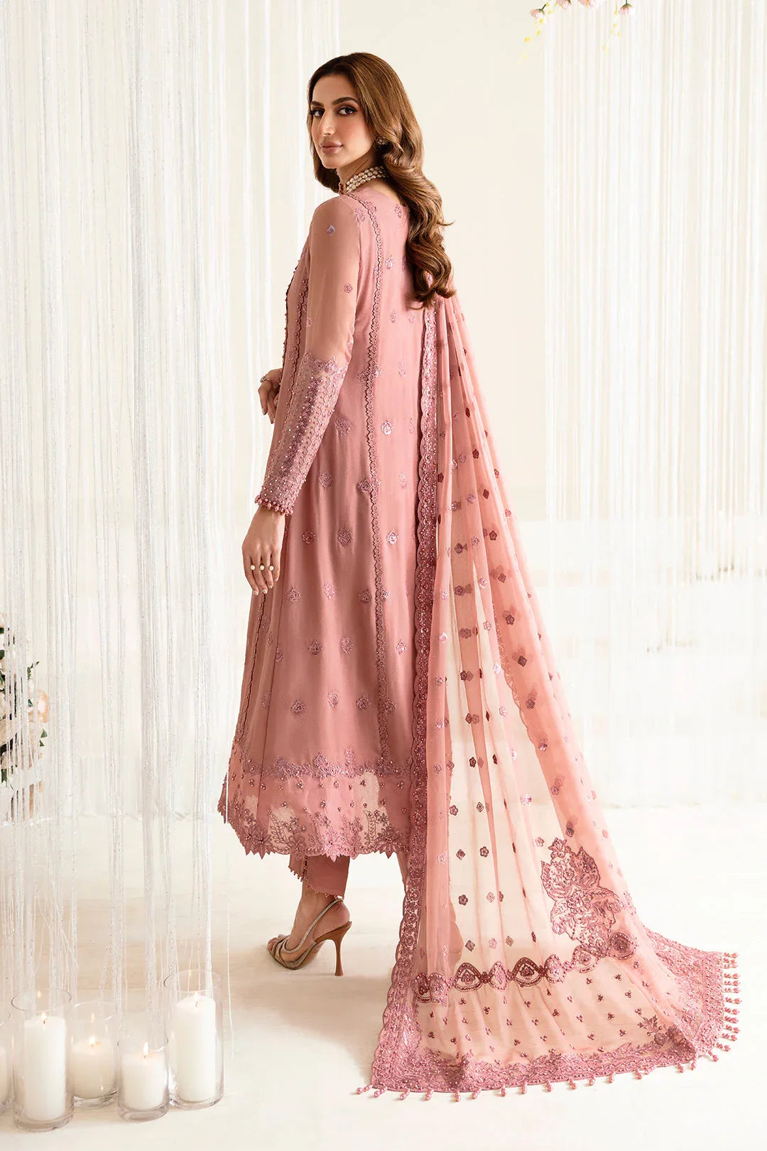 Alizeh | Reena Wedding Edits | AF-HM-4016-CRIMSON - Aqsa Fabrics