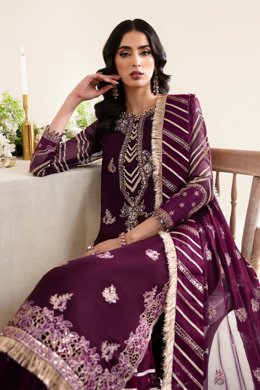Alizeh | Reena Wedding Edits | AF-HM-4019-LAUREL - Aqsa Fabrics