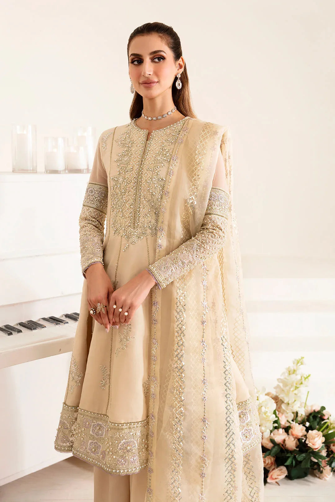 Alizeh | Reena Wedding Edits | AF-HM-4011-DENIS - Aqsa Fabrics