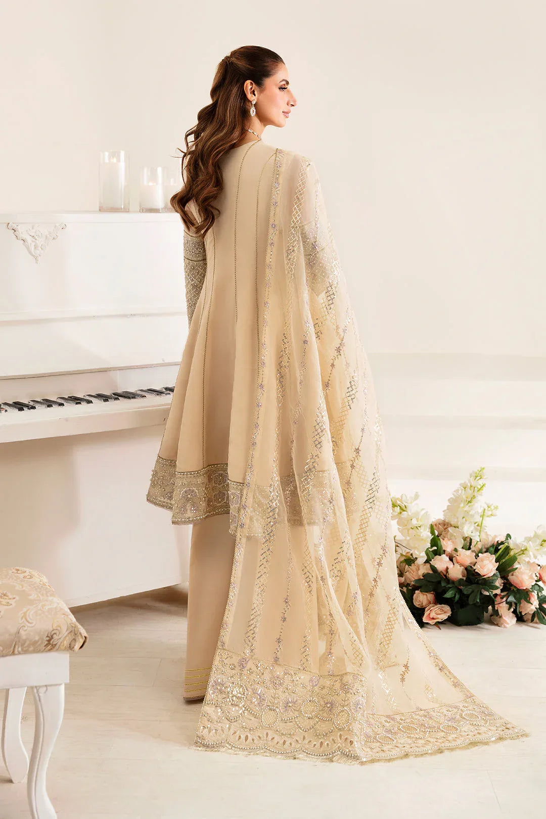Alizeh | Reena Wedding Edits | AF-HM-4011-DENIS - Aqsa Fabrics