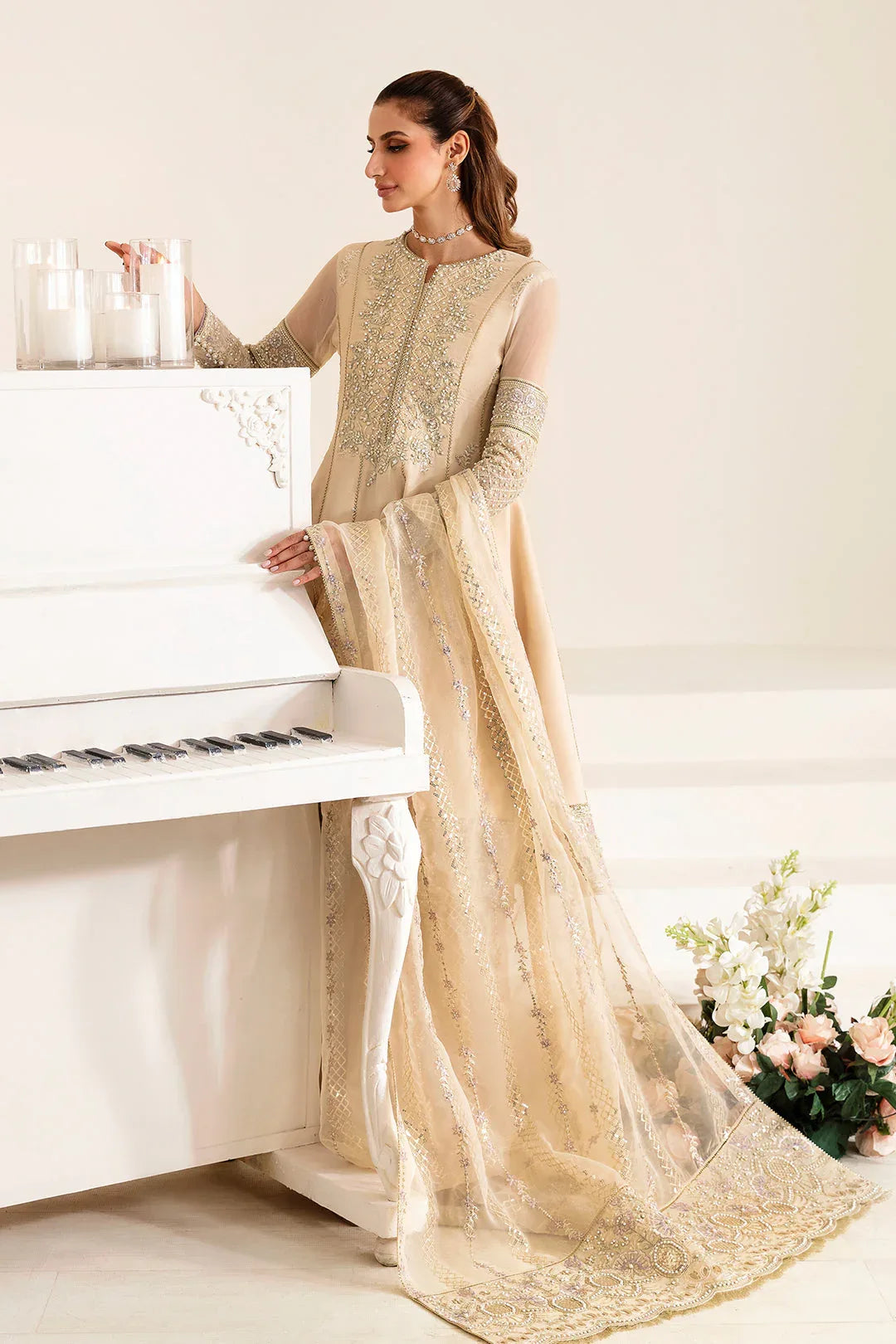 Alizeh | Reena Wedding Edits | AF-HM-4011-DENIS - Aqsa Fabrics