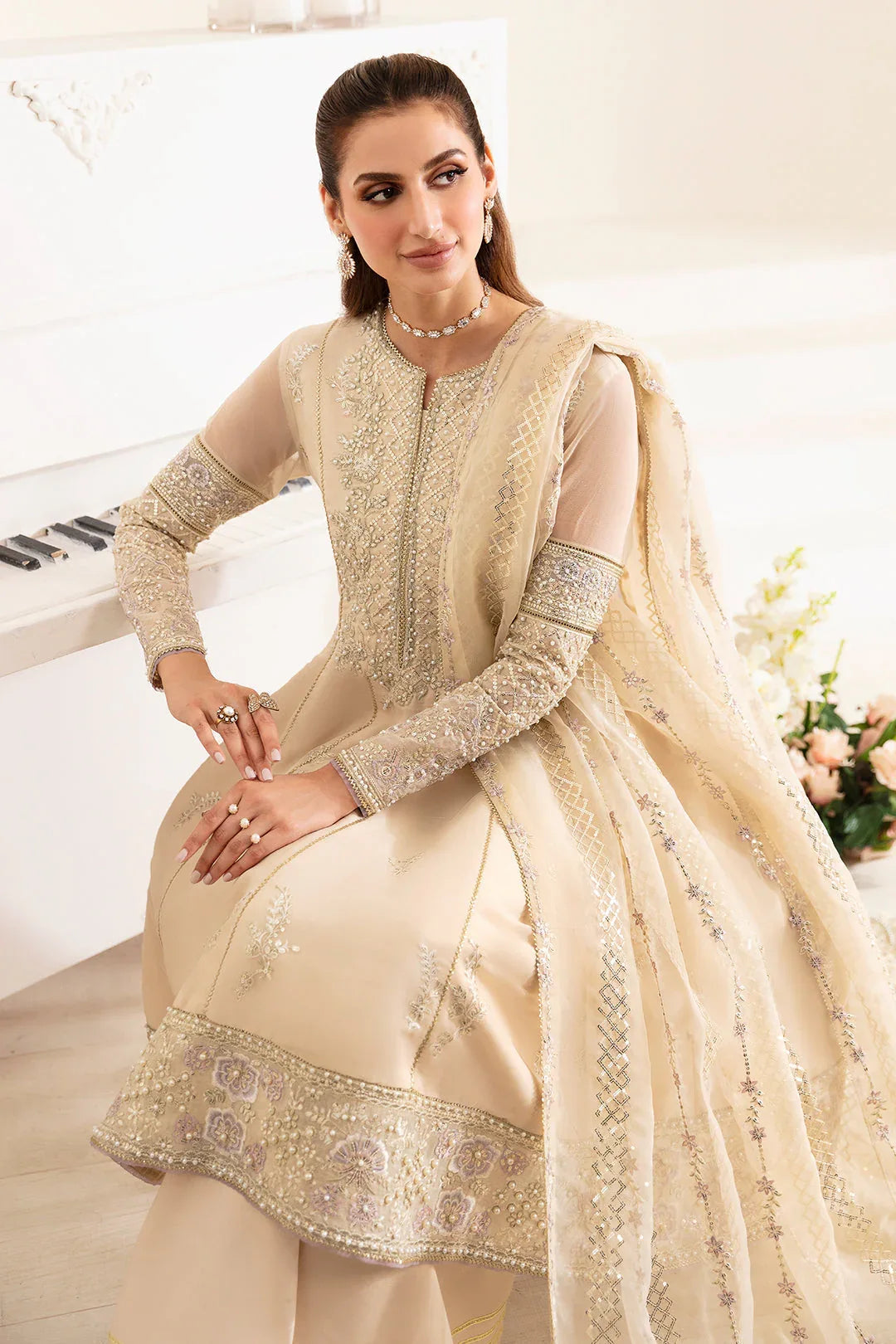 Alizeh | Reena Wedding Edits | AF-HM-4011-DENIS - Aqsa Fabrics