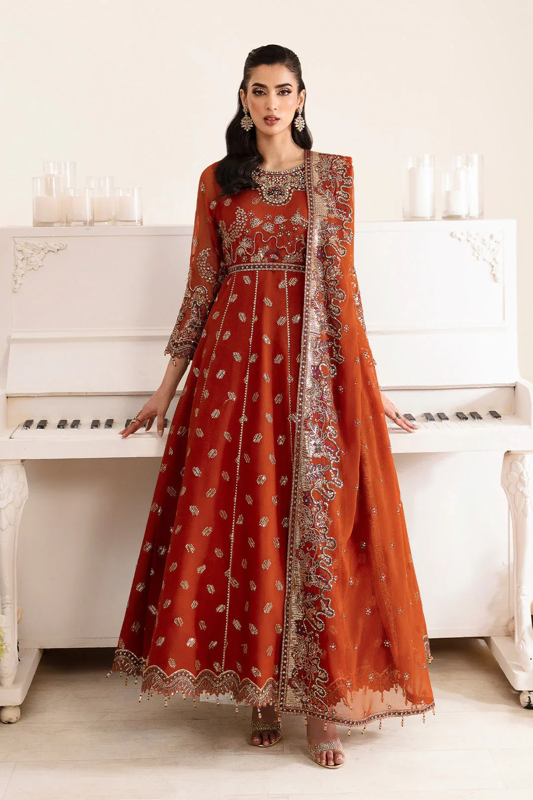 Alizeh | Reena Wedding Edits | AF-HM-4014-RUSTIC - Aqsa Fabrics