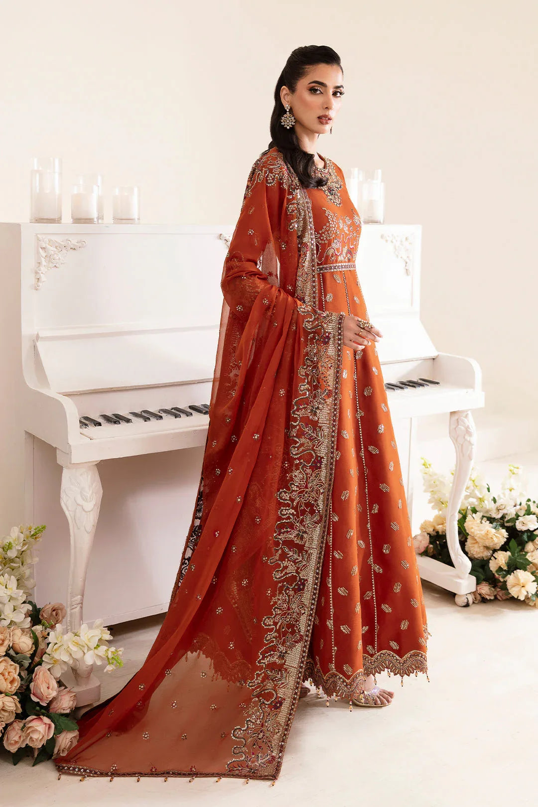 Alizeh | Reena Wedding Edits | AF-HM-4014-RUSTIC - Aqsa Fabrics