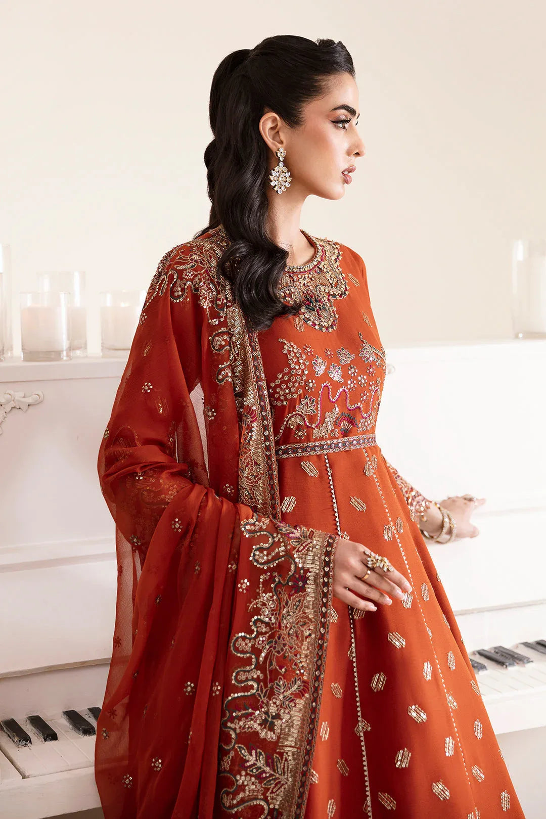 Alizeh | Reena Wedding Edits | AF-HM-4014-RUSTIC - Aqsa Fabrics