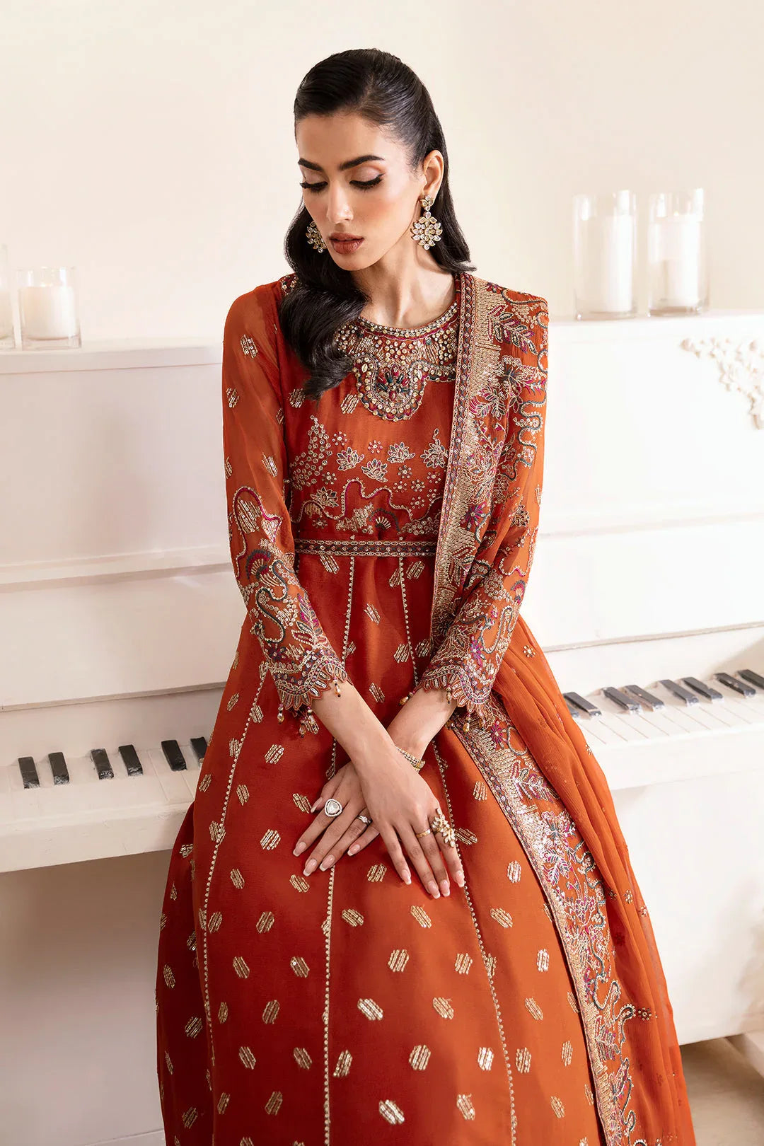 Alizeh | Reena Wedding Edits | AF-HM-4014-RUSTIC - Aqsa Fabrics