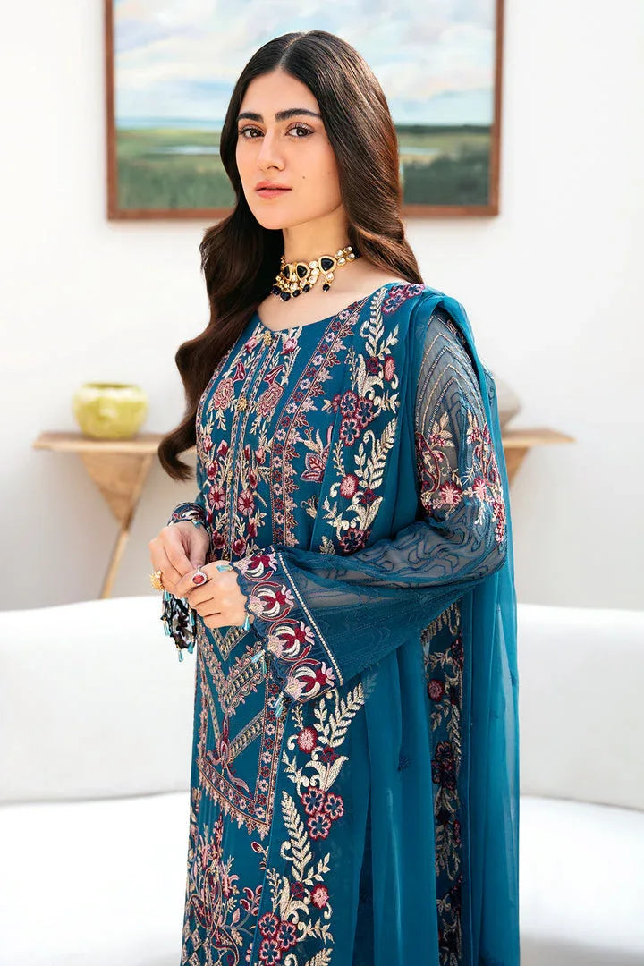 Ramsha | Chevron Chiffon Collection | A-811 - Aqsa Fabrics