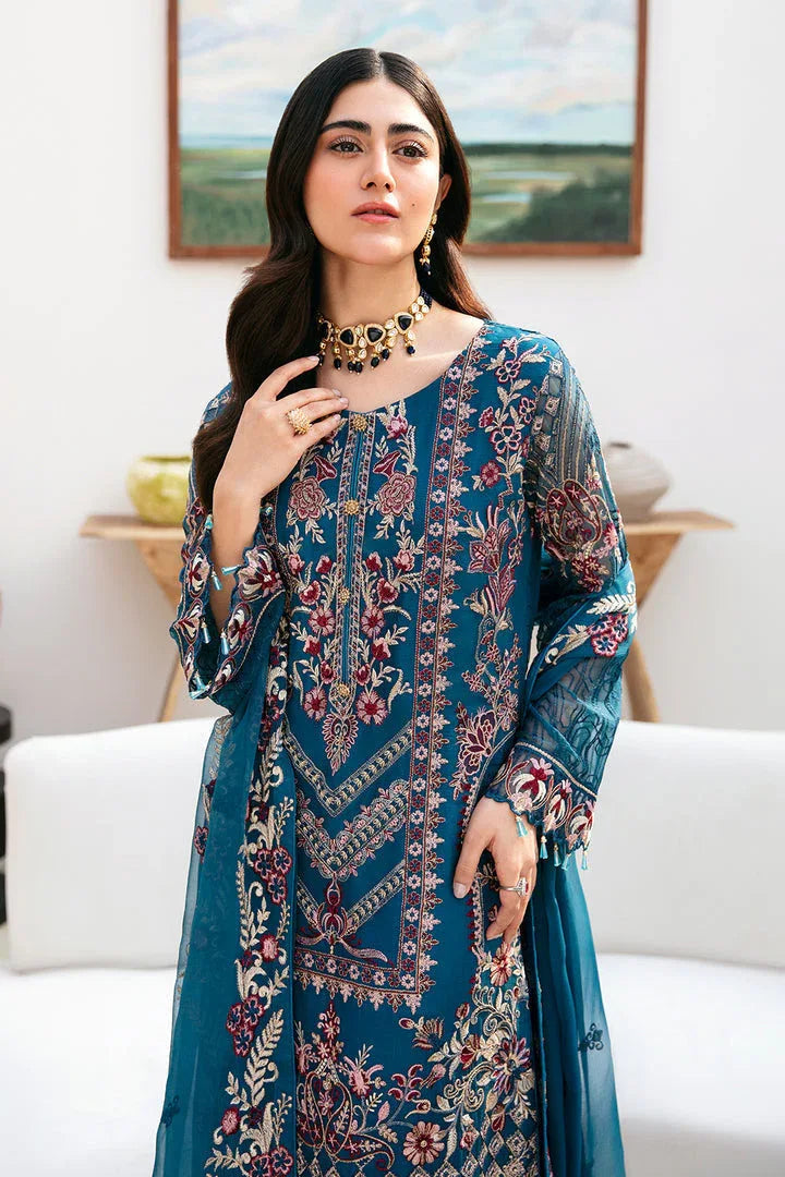 Ramsha | Chevron Chiffon Collection | A-811 - Aqsa Fabrics