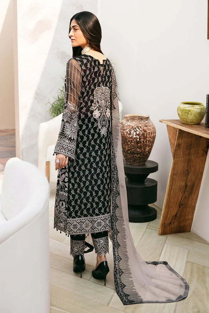 Ramsha | Chevron Chiffon Collection | A-807 - Aqsa Fabrics
