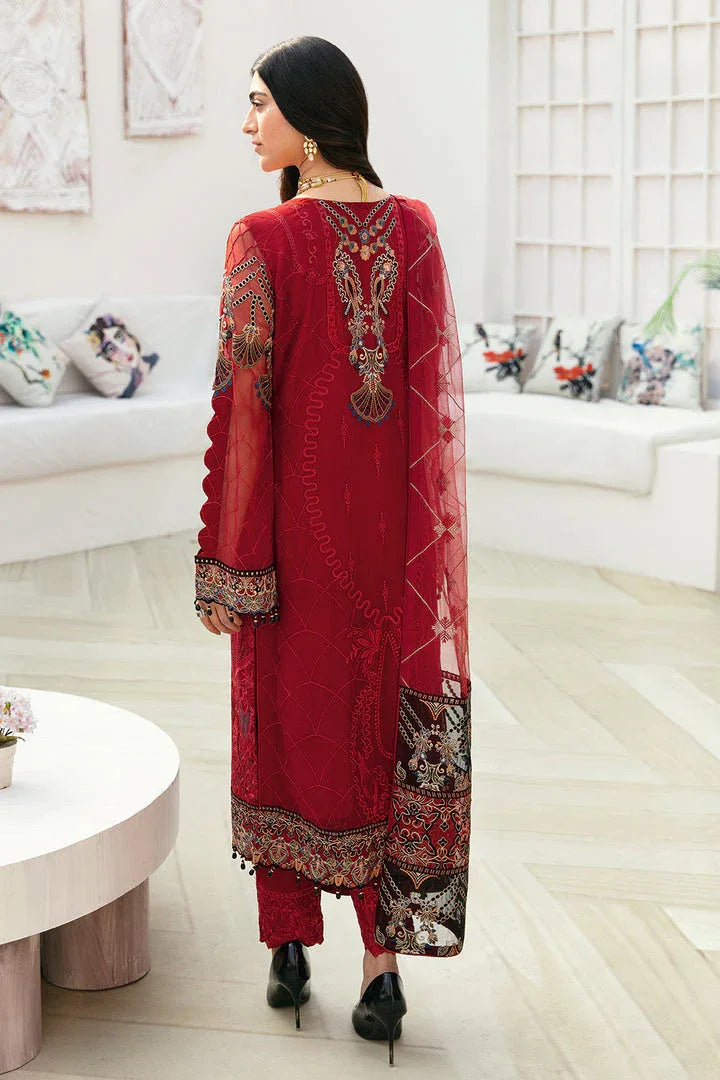 Ramsha | Chevron Chiffon Collection | A-803 - Aqsa Fabrics