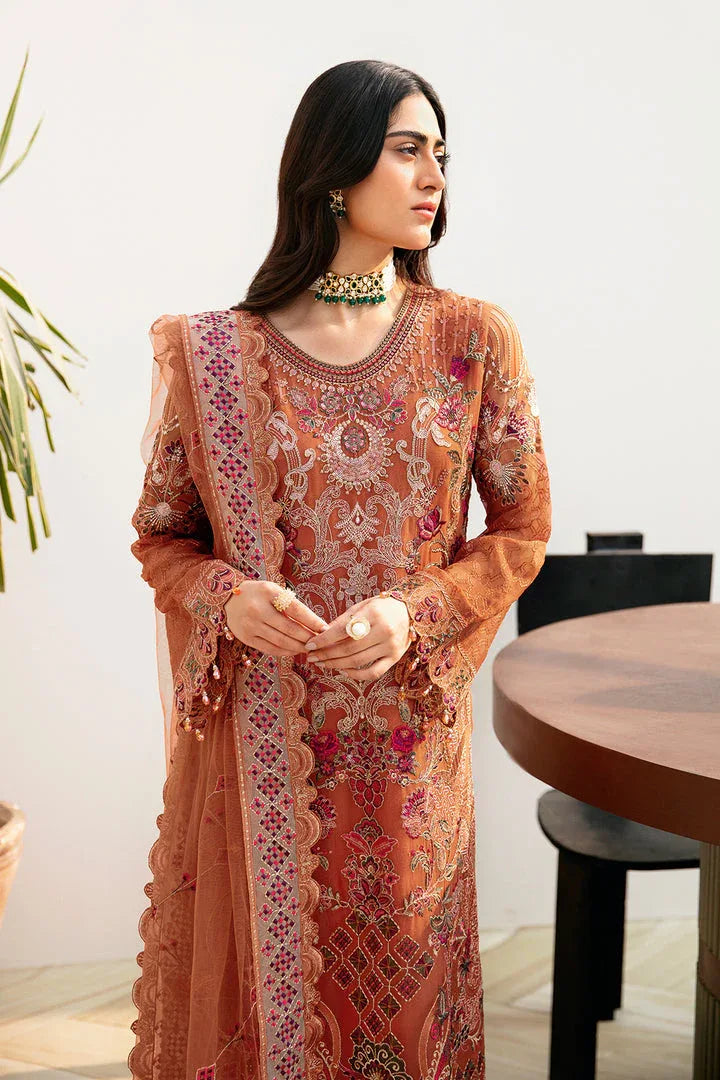 Ramsha | Chevron Chiffon Collection | A-810 - Aqsa Fabrics