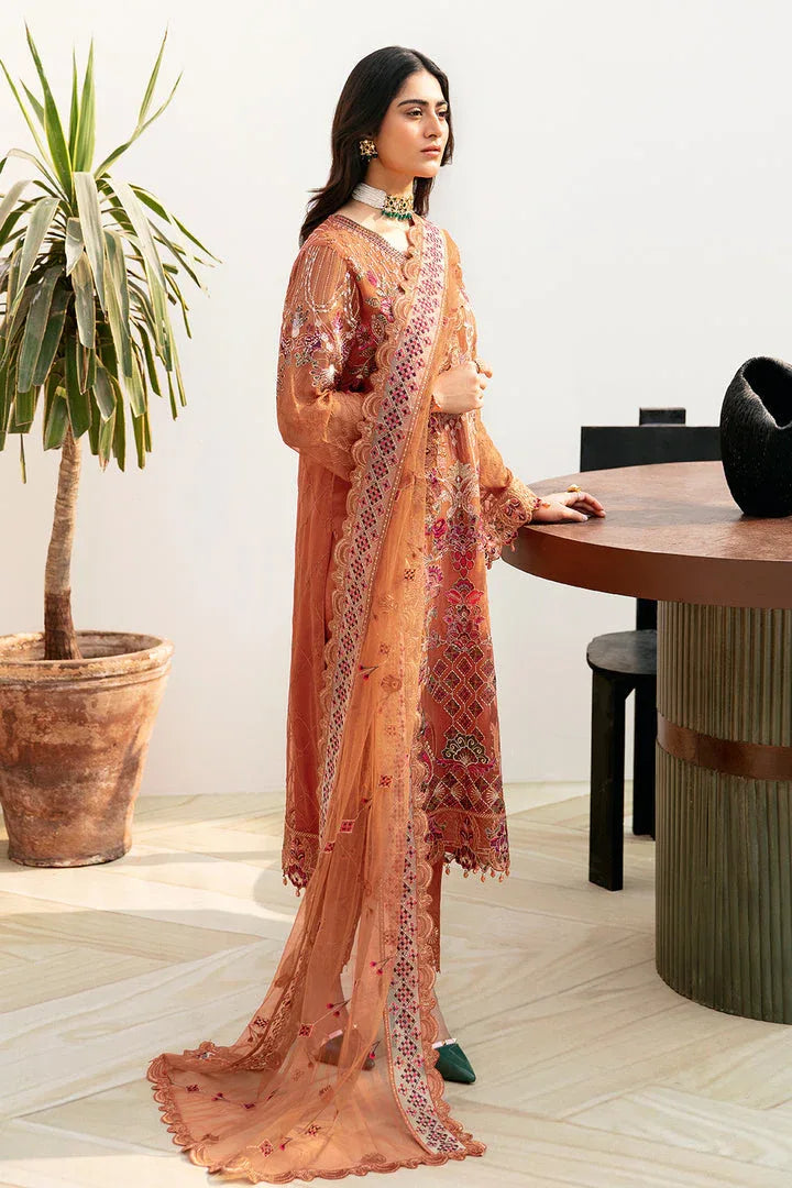 Ramsha | Chevron Chiffon Collection | A-810 - Aqsa Fabrics