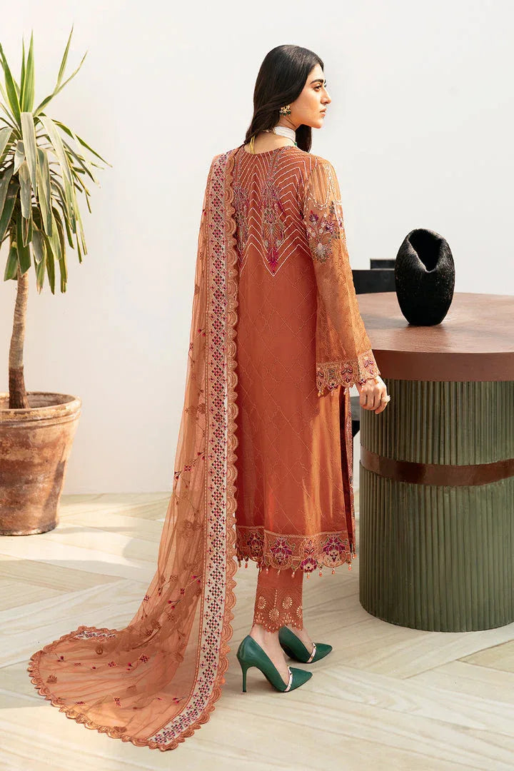 Ramsha | Chevron Chiffon Collection | A-810 - Aqsa Fabrics