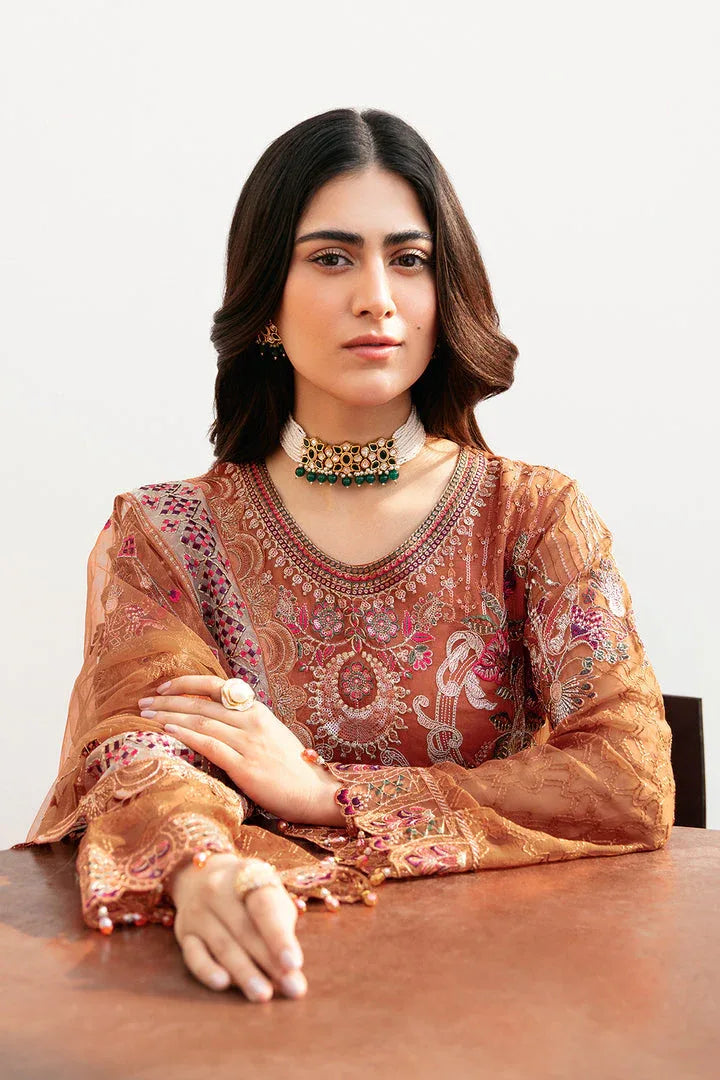 Ramsha | Chevron Chiffon Collection | A-810 - Aqsa Fabrics